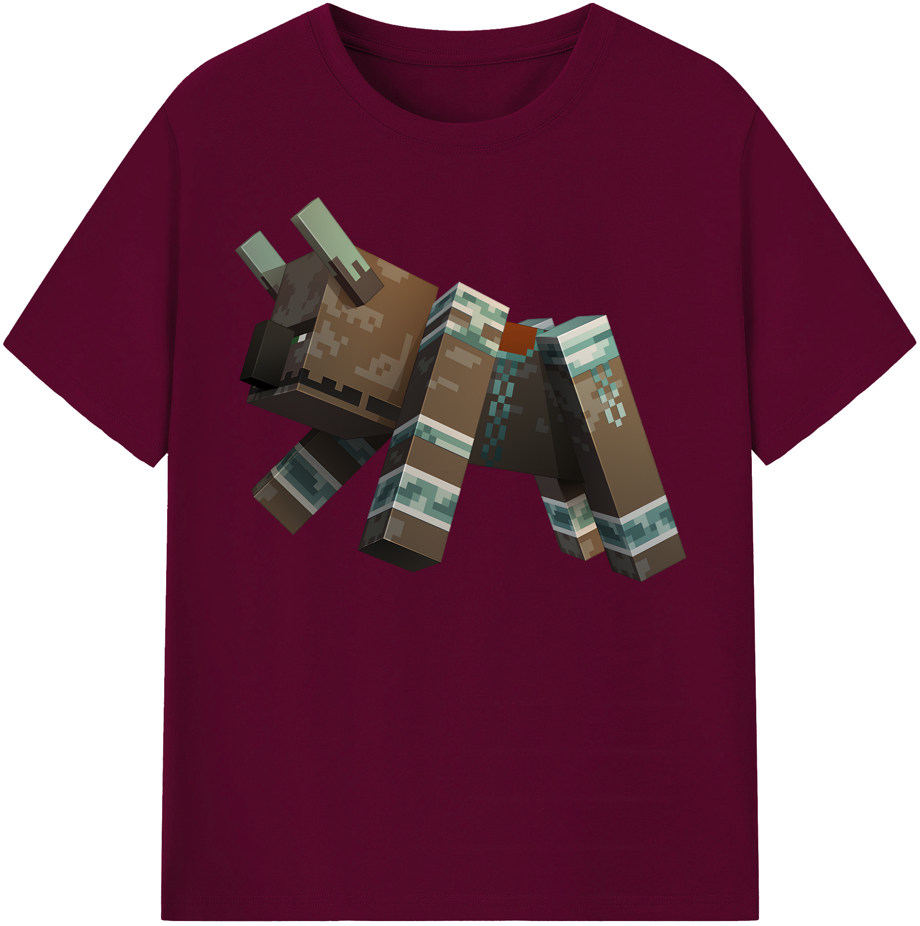 （画像用） マインクラフト ブロックの世界 Minecraft MC Block world レディースカジュアルプリントTシャツ（綿100％）